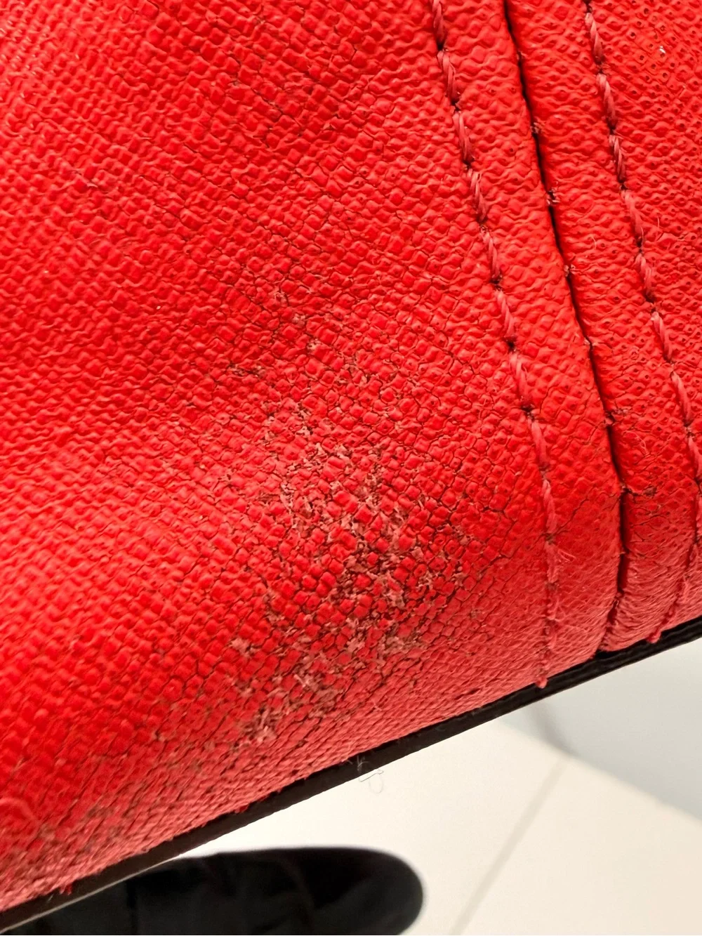 MICHAEL KORS Jet Set Red Saffiano Leather Tote Bag + Scarf Charm